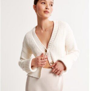 Cotton-Blend Seed Stitch Cardigan
